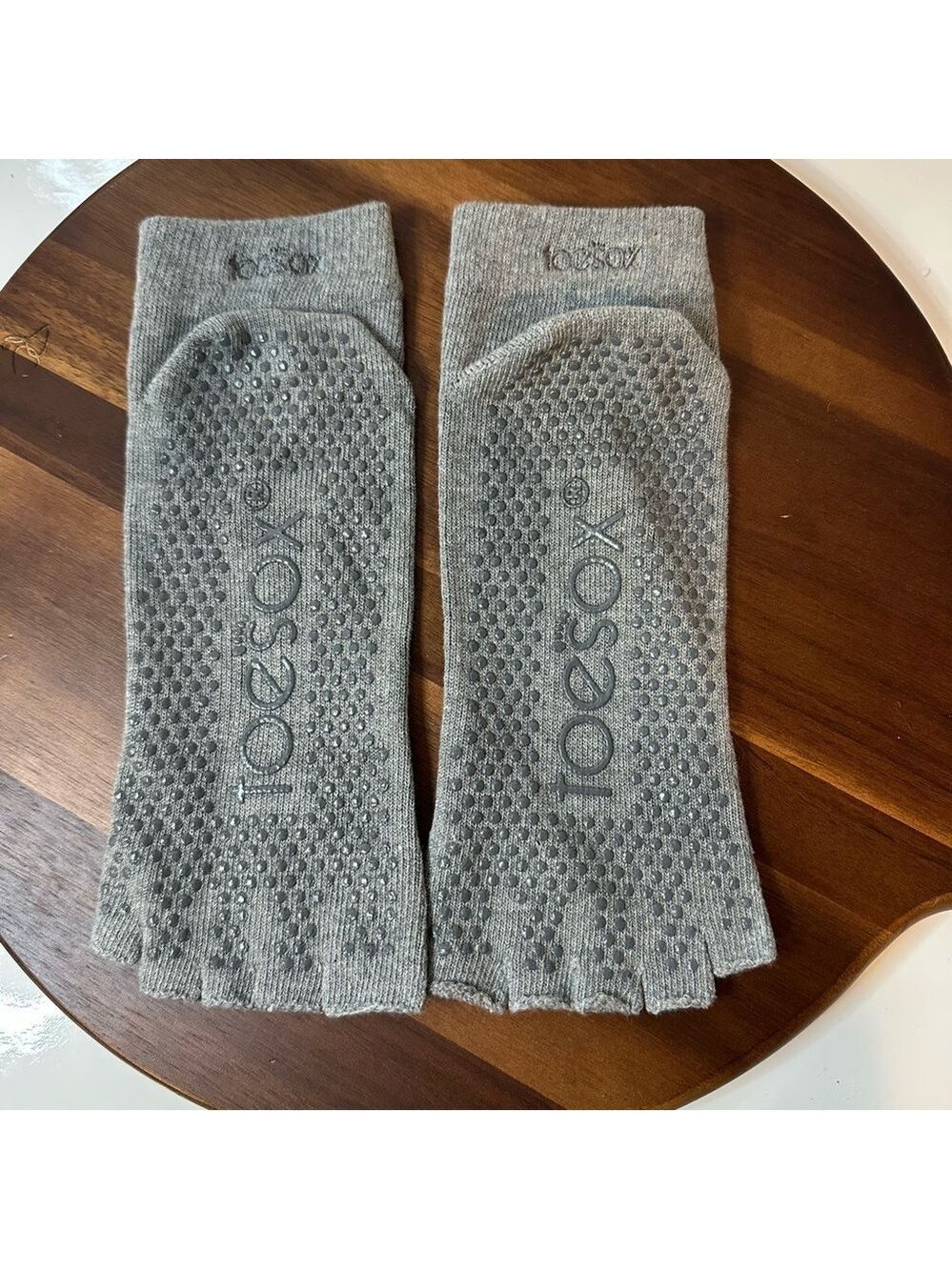 ToeSox XL Gray Bella Open Toe Grip Socks – Brand New Without Tags